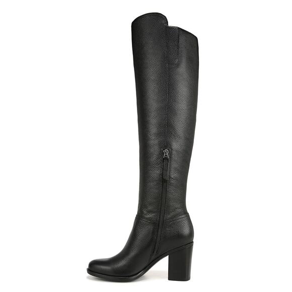 Naturalizer Womens Kyrie Heeled Knee High Boots US 8.5 Wide Black Leather NIB - Picture 2 of 10